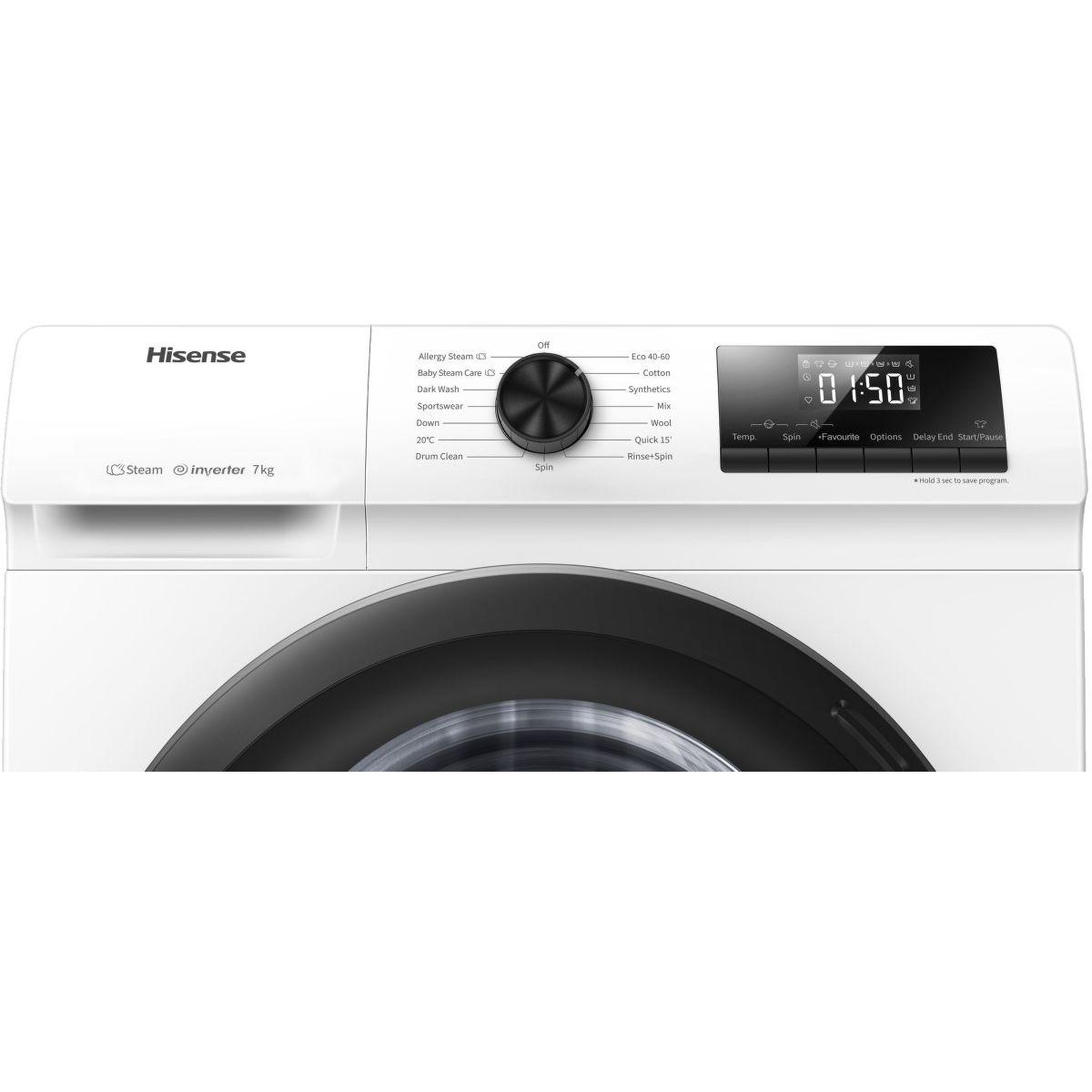 Voir la diapositive 4 : Hisense Lave linge compact WFQE7014EVM