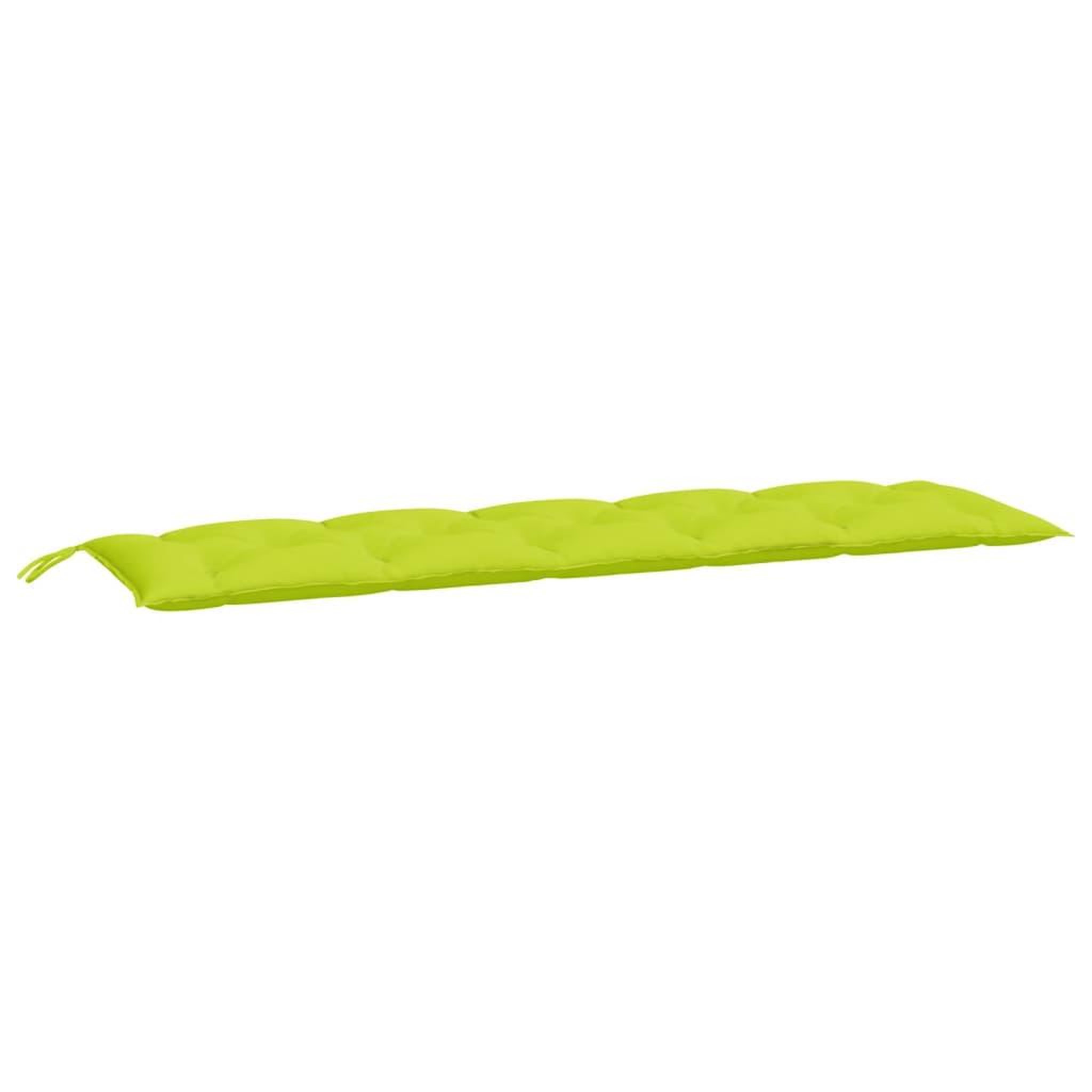 Voir la diapositive 3 : VIDAXL Coussins de banc de jardin lot de 2 vert vif tissu Oxford
