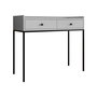 Voir la diapositive 1 : BEST MOBILIER Filipo - console - gris - 100 cm