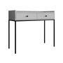Voir la diapositive 1 : BEST MOBILIER Filipo - console - gris - 100 cm
