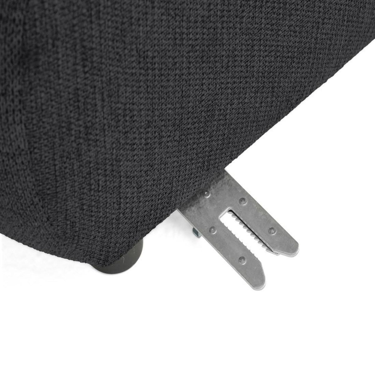 LISA DESIGN Debbie - canapé modulable d'angle réversible 4 places en tissu texturé