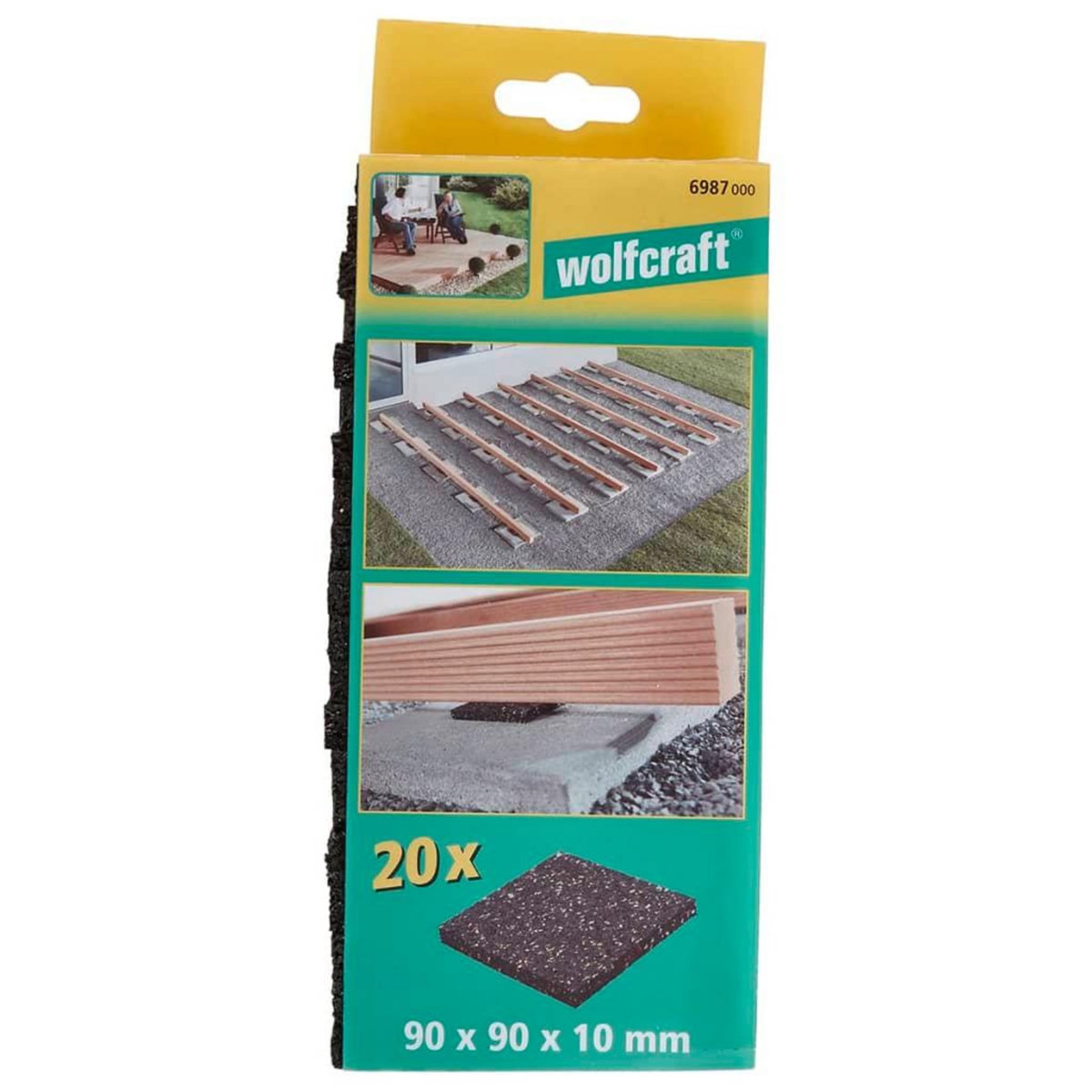 WOLFCRAFT wolfcraft Bloc de support pour pose de panneau 20 pcs 6987000