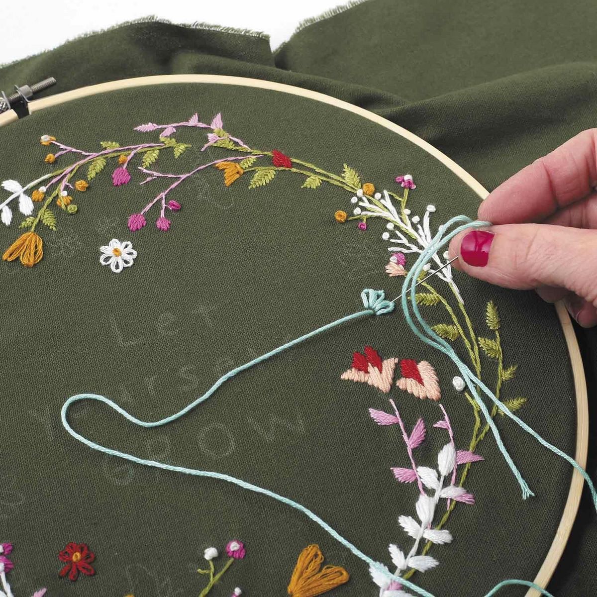 Graine créative Kit broderie décorative végétale