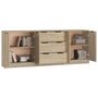 Voir la diapositive 5 : VIDAXL Buffets 3 pcs Chene sonoma Bois d'ingenierie