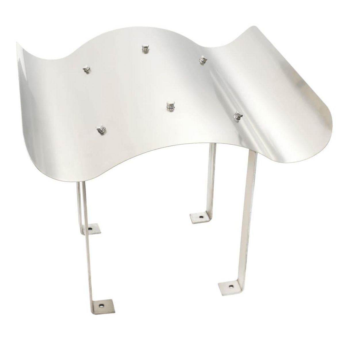 VIDAXL Capot de cheminee Acier inoxydable Argente