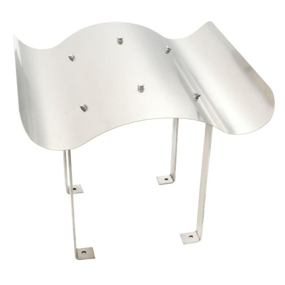 VIDAXL Capot de cheminee Acier inoxydable Argente