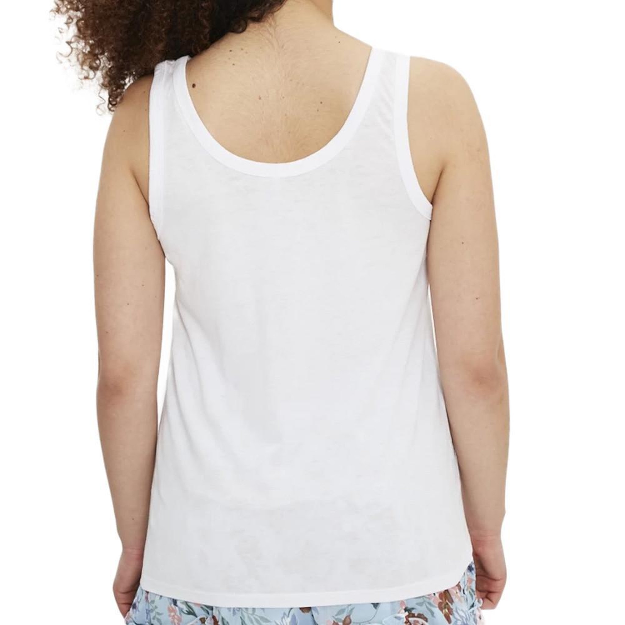 Voir la diapositive 2 : Only Débardeur Blanc Femme Only Wrongly Tank