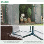 Voir la diapositive 6 : OUTSUNNY Serre de jardin balcon terrasse serre pour tomates 1,8L x 1l x 1,68H m acier PVC imperméable transparent vert