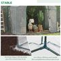 Voir la diapositive 6 : OUTSUNNY Serre de jardin balcon terrasse serre pour tomates 1,8L x 1l x 1,68H m acier PVC imperméable transparent vert