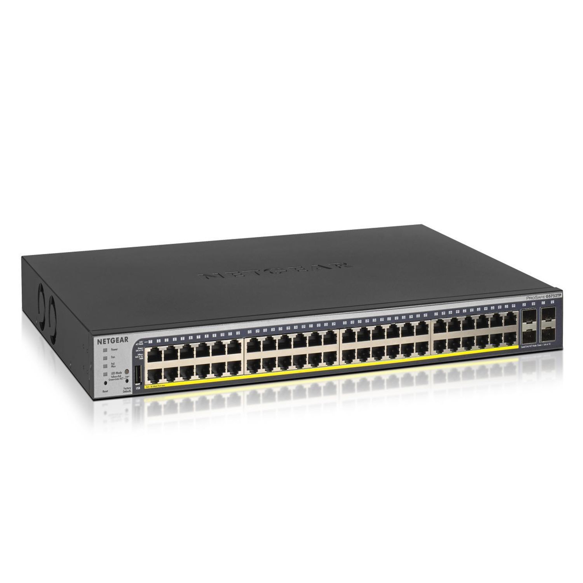 Voir la diapositive 2 : Netgear Switch réseau Netgear GS752TP-300EUS PoE 48 ports Gigabit