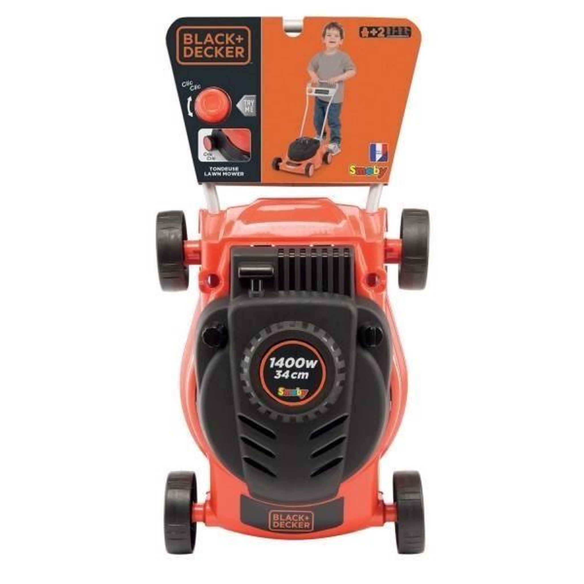 Voir la diapositive 2 : SMOBY SMOBY Black & Decker Tondeuse Mecanique