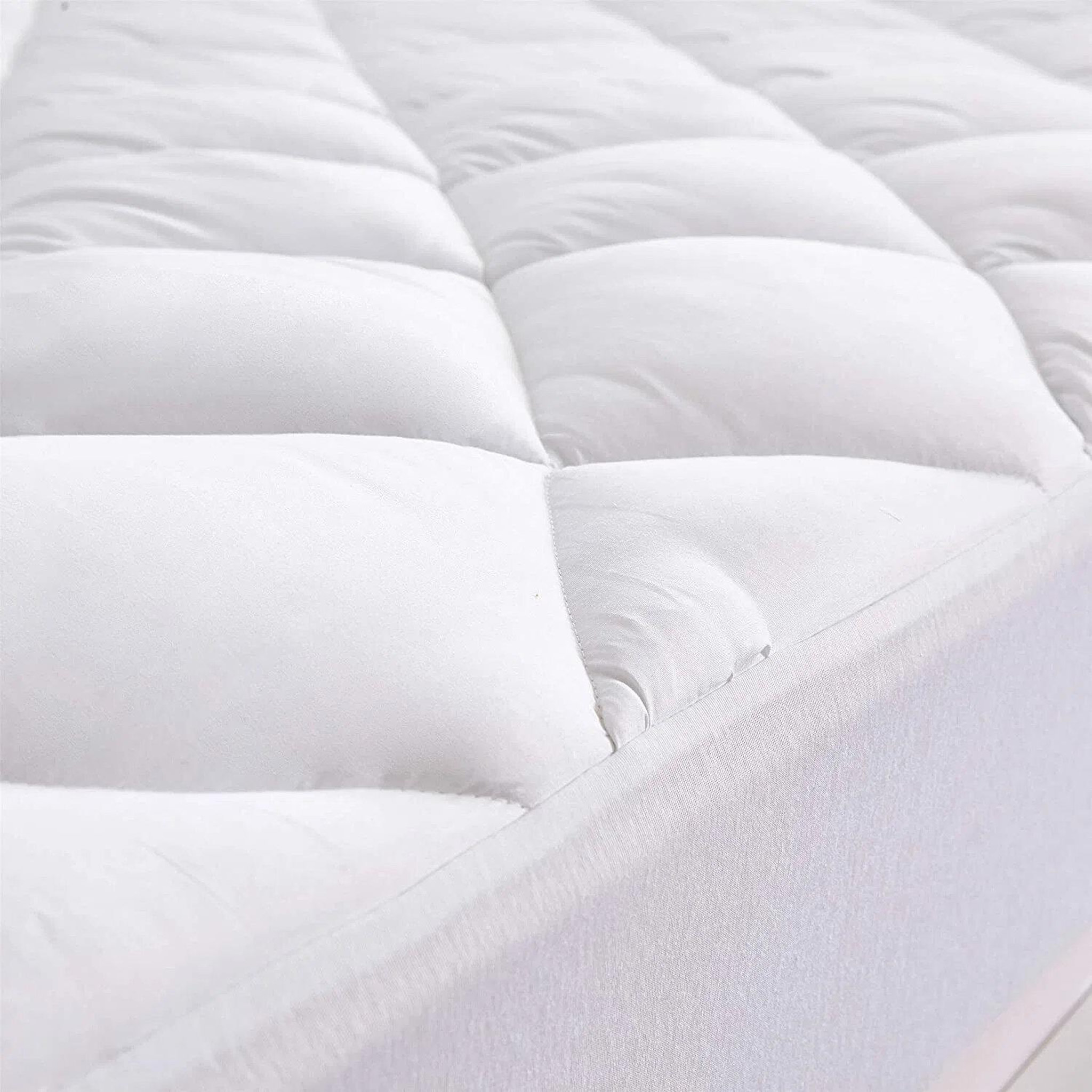 Voir la diapositive 5 : Home collection Protège matelas 100% polyester 205gsm matelasse / respirant