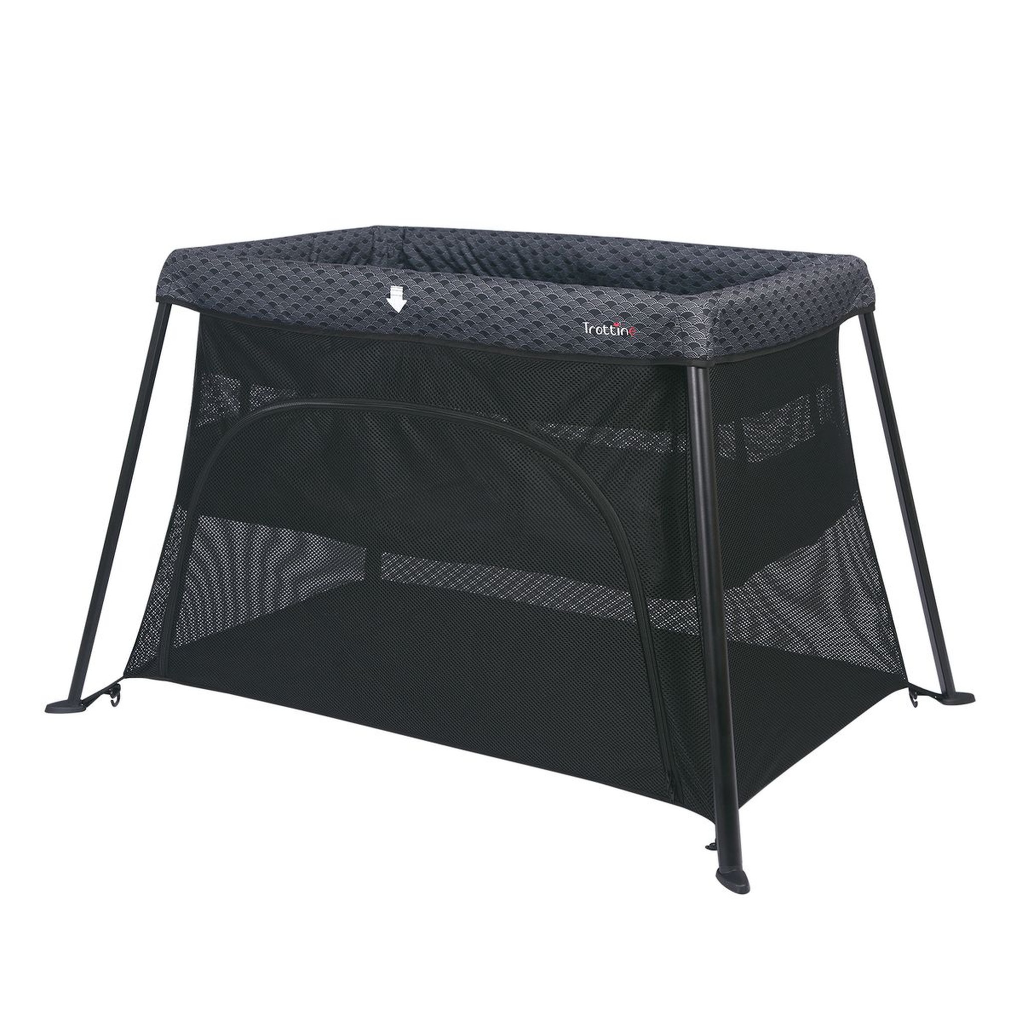 Voir la diapositive 1 : TROTTINE Lit parapluie nomade ultra light Hypnos Nami Gris