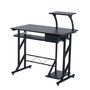 Voir la diapositive 1 : HOMCOM Bureau informatique design en mdf 90 l x 50 i x 95h cm noir