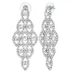 SC CRYSTAL Boucles d'oreilles SC Crystal ornées de Cristaux scintillants