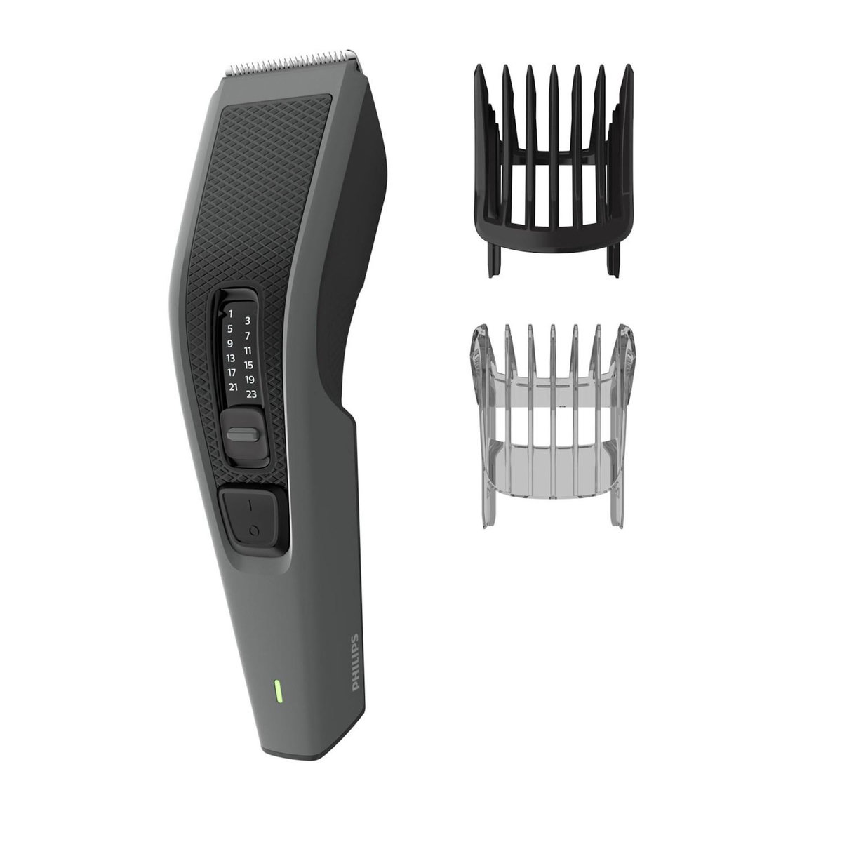 Philips Philips HAIRCLIPPER Series 3000 HC3525/15 tondeuse à cheveux Noir, Gris 13 Hybrides nickel-métal (NiMH)