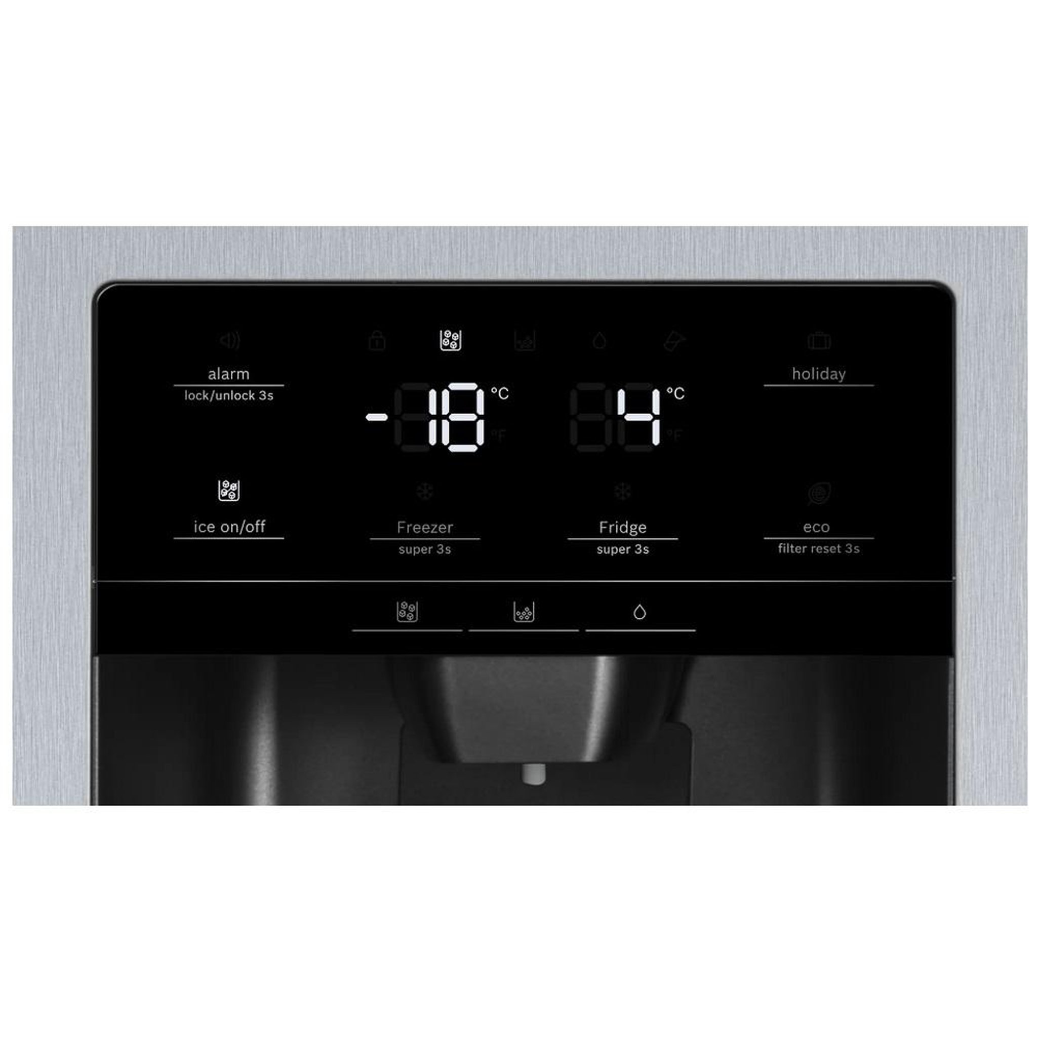 Voir la diapositive 3 : BOSCH Réfrigérateur américain 91cm 531l nofrost - kag93aiep