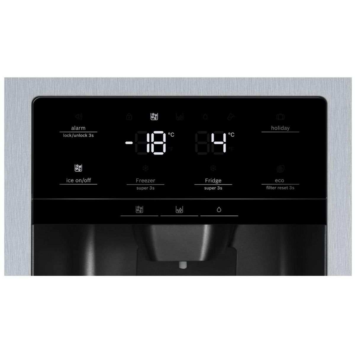 BOSCH Réfrigérateur américain 91cm 531l nofrost - kag93aiep