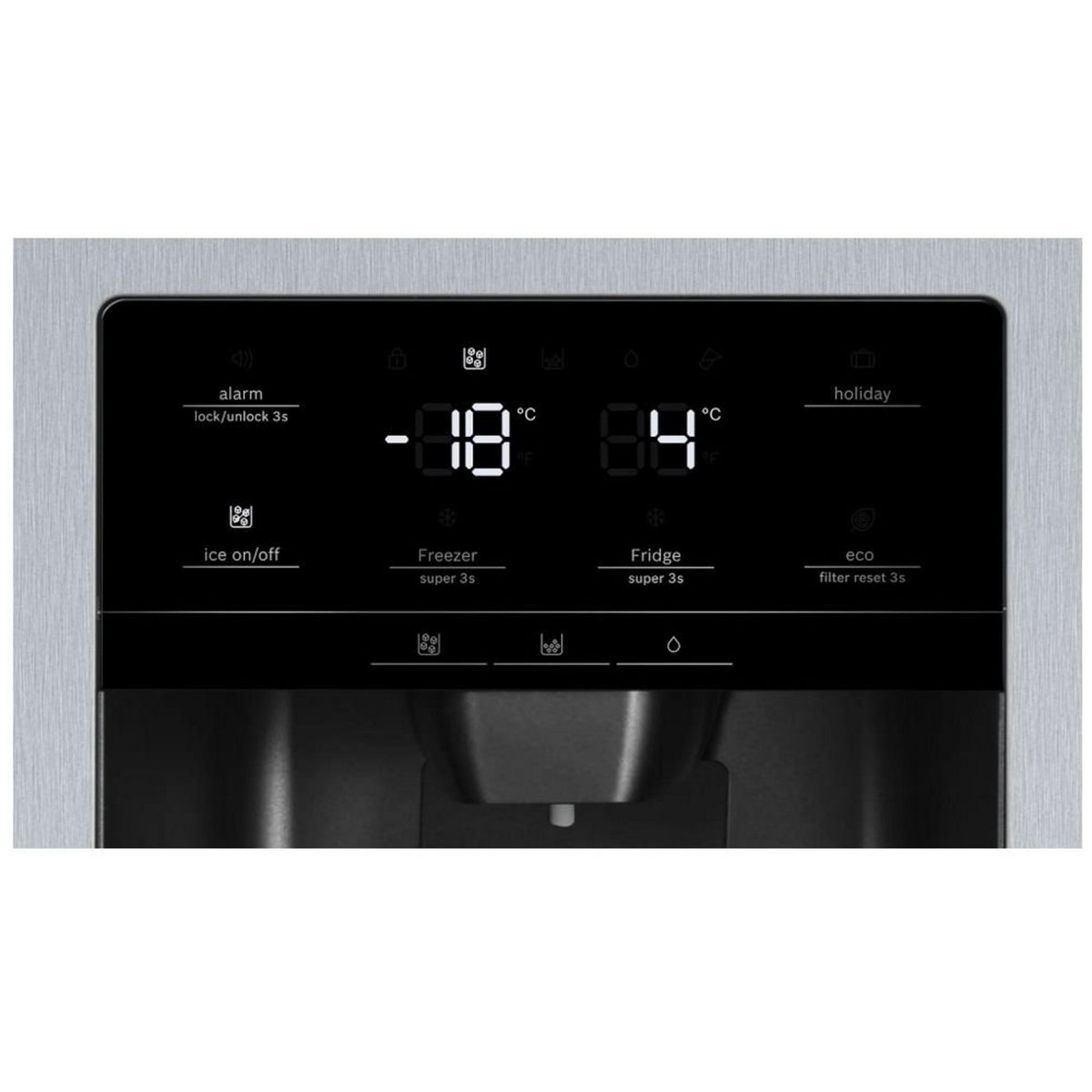 BOSCH Réfrigérateur américain 91cm 531l nofrost - kag93aiep