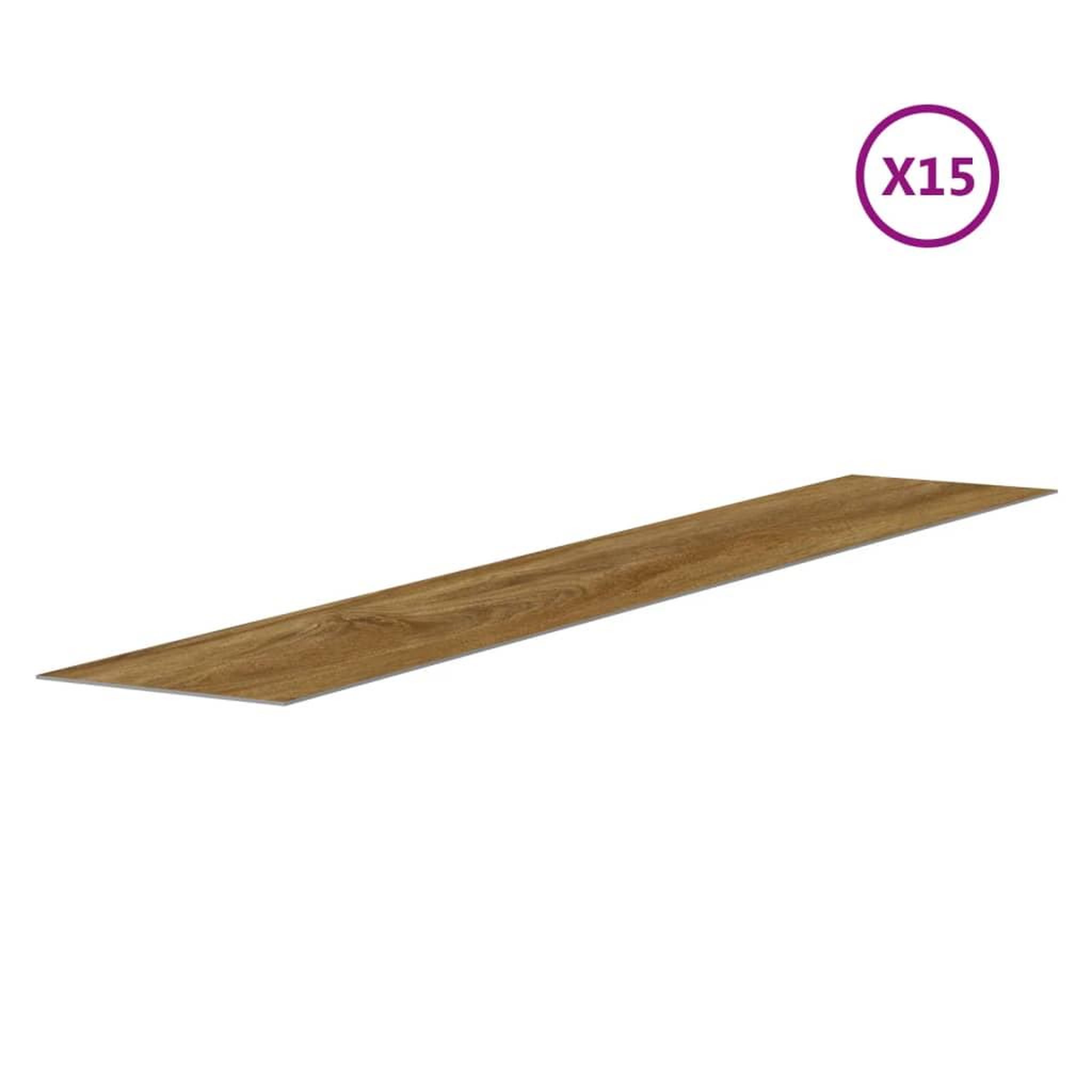 Voir la diapositive 5 : VIDAXL Panneaux muraux 15 pc marron pvc