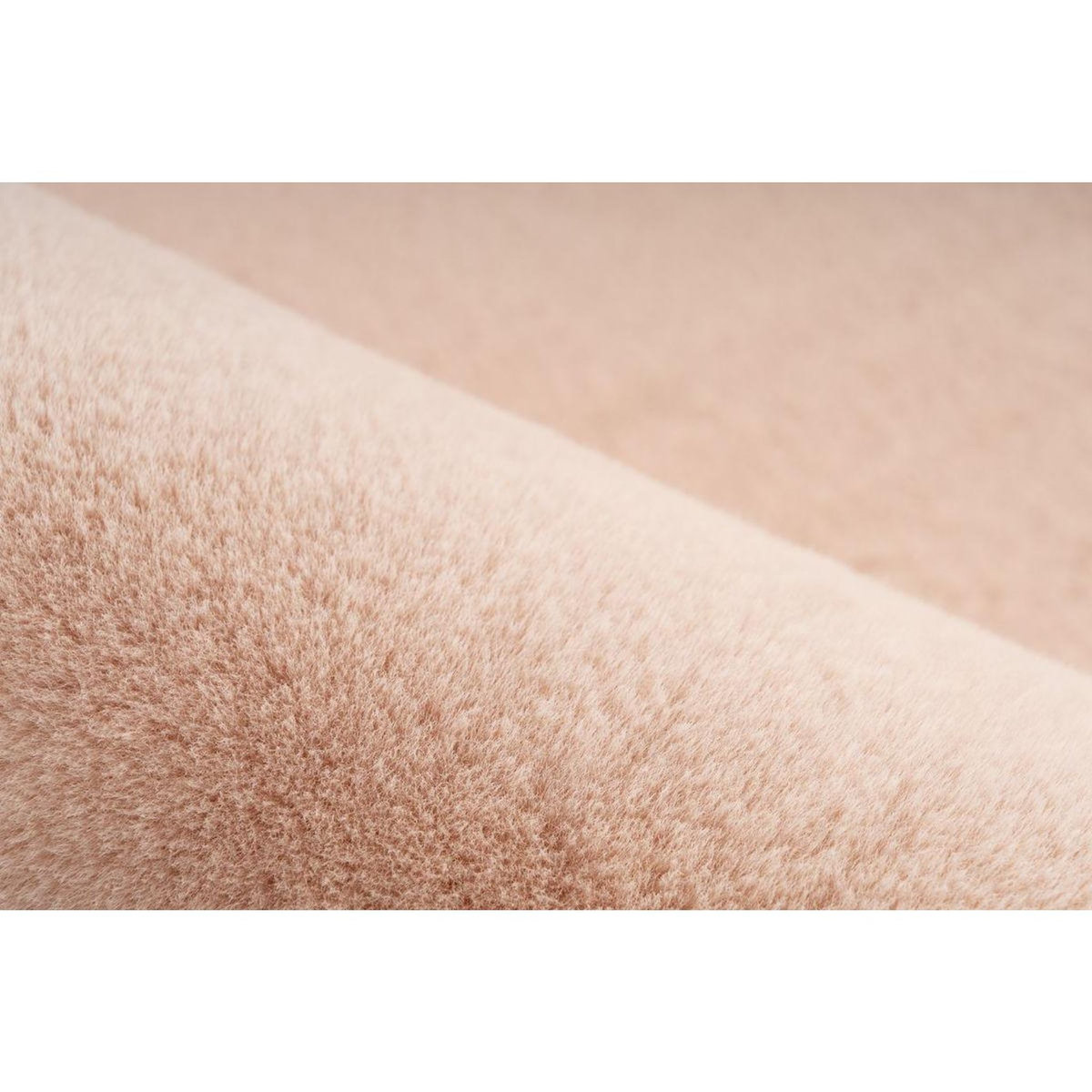 Paris Prix Tapis Uni Doux à Poils Longs  Rabbit  Beige