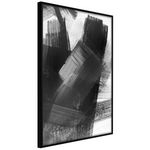 Paris Prix Affiche Murale Encadrée  Black Mosaic. Coloris disponibles : Jaune, Noir