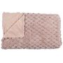 Voir la diapositive 2 : Paris Prix Plaid Imitation Fourrure Uni  Opulence  120x150cm Rose