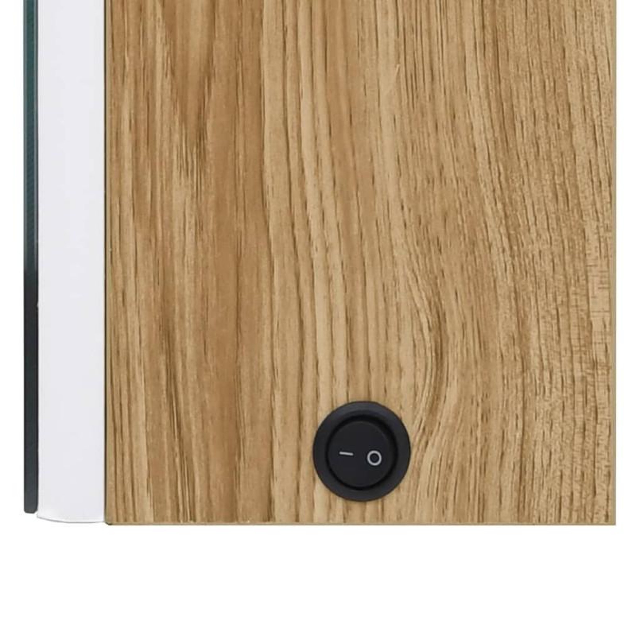 Voir la diapositive 6 : VIDAXL Armoire de salle de bain à miroir LED blanc et chêne 50x13x70cm