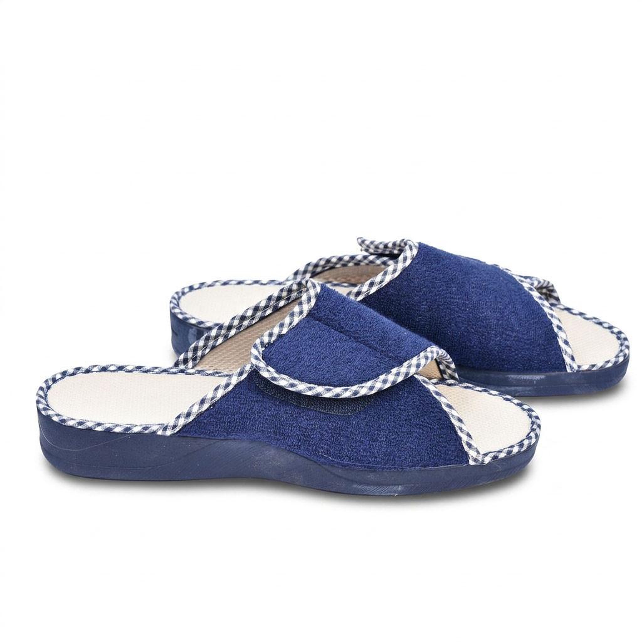 Voir la diapositive 3 : OZABI OZABI-Pantoufle Mule Femme Eponge Scratch Ajustable Fabriquee en Espagne