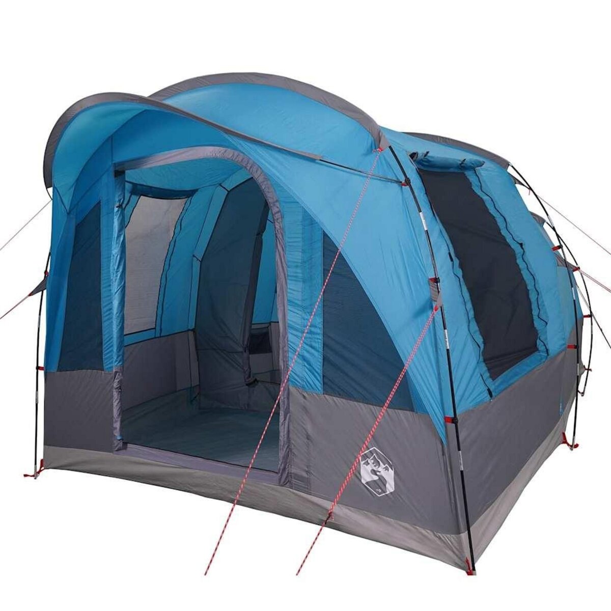 VIDAXL Tente de camping tunnel 3 personnes bleu impermeable