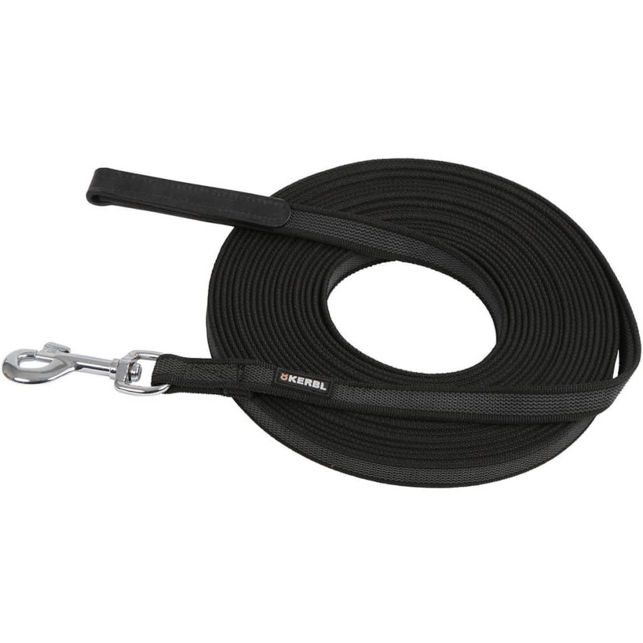 Voir la diapositive 2 : KERBL Kerbl Laisse pour chiens 10 m Caoutchouc Noir 81045