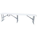 Habitat et Jardin Banc pliant  Foldy  - 183 x 28 x 43 cm - Blanc