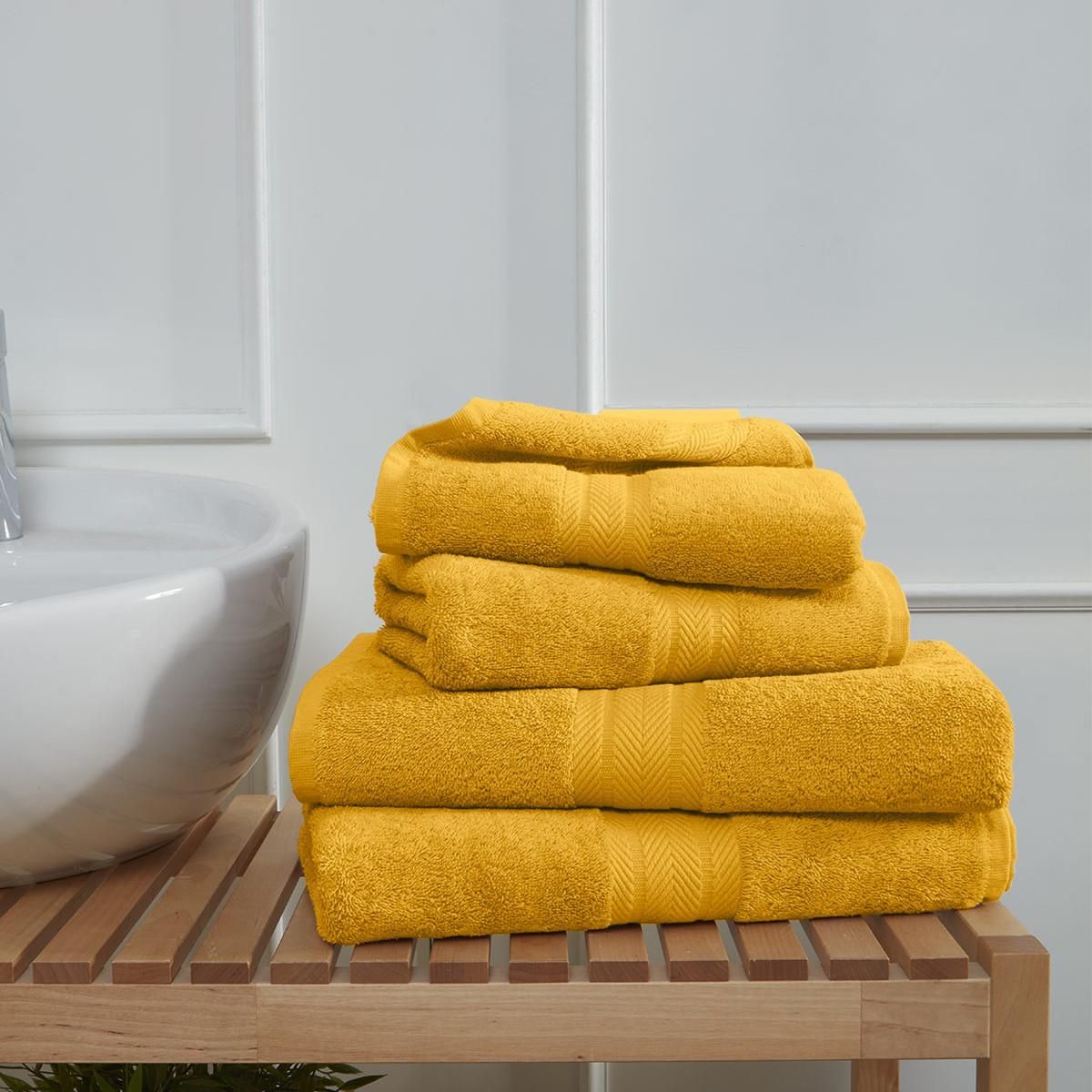 Sensei Maison Ensemble de bain 4 pièces (2 draps de bain + 2 serviettes de toilette) LUXURY