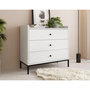 Voir la diapositive 4 : BEST MOBILIER Filipo - commode - blanc - 80 cm