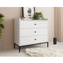Voir la diapositive 4 : BEST MOBILIER Filipo - commode - blanc - 80 cm