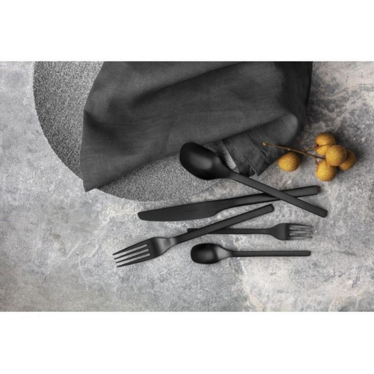 VILLEROY & BOCH Ménagère 20 pièces noir intense - 12-6556-9058