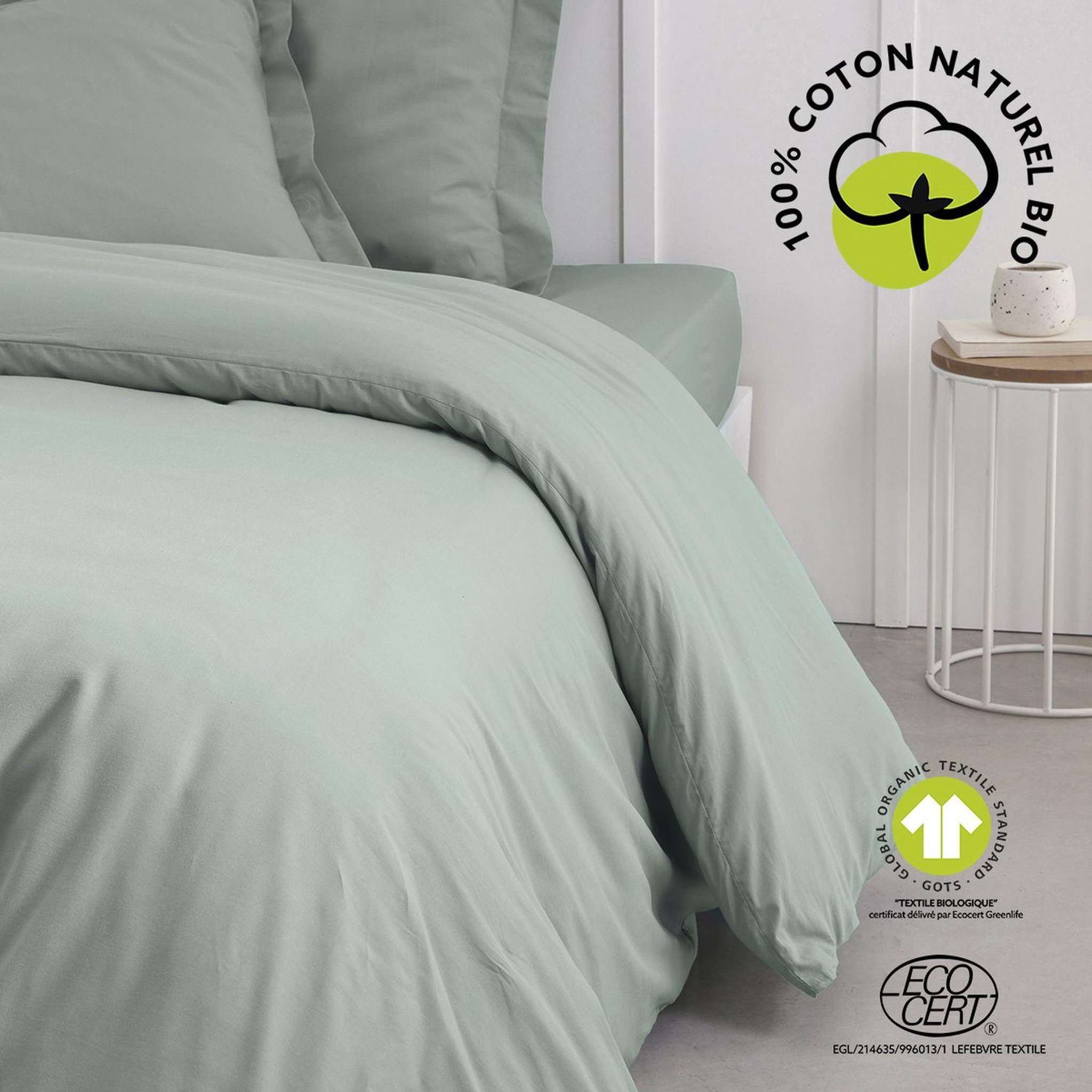 Voir la diapositive 2 : Today Housse de couette 2 places - 100% coton BIO