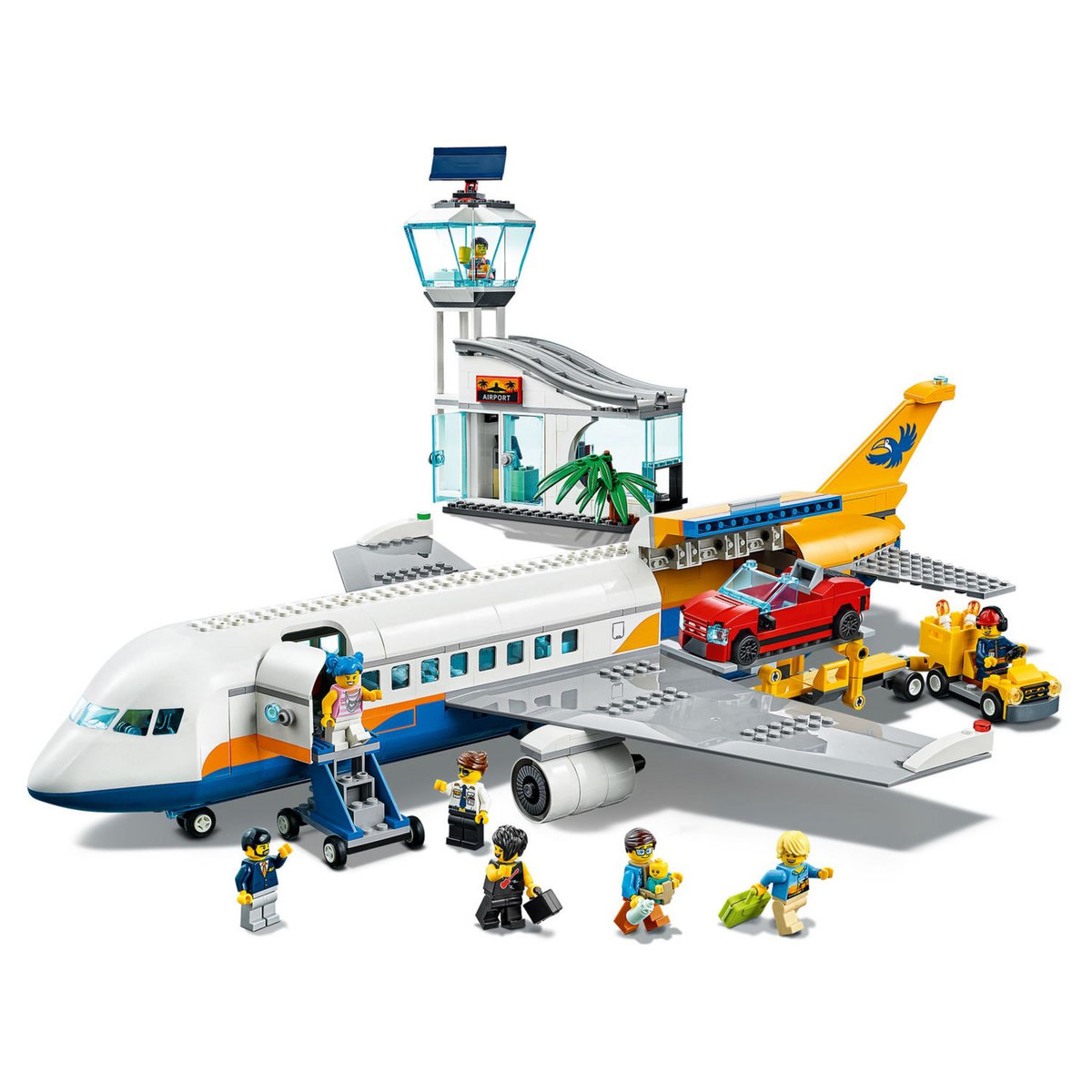 LEGO LEGO City 60262 L&rsquo;avion de Passagers, Jouet de Construction Terminal et Camion pour Enfants