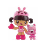 Comansi COMANSI Figurine petite fille avec un chat Charuca