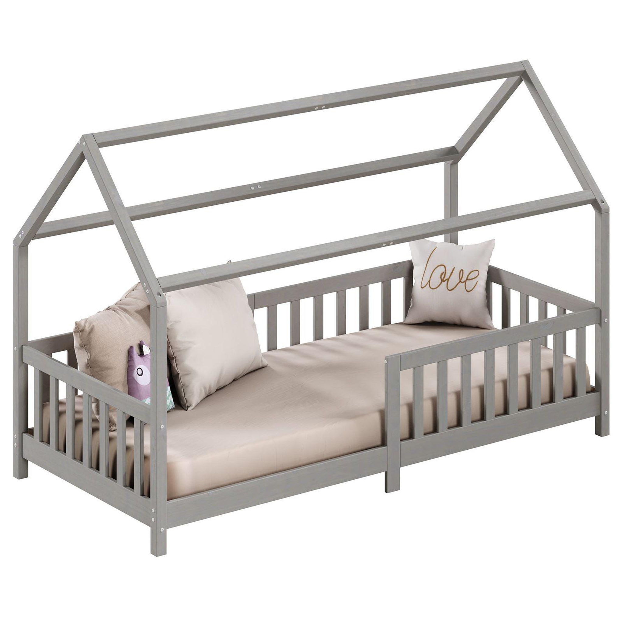 Voir la diapositive 4 : IDIMEX Lit cabane nina 90 x 190 cm, en pin massif