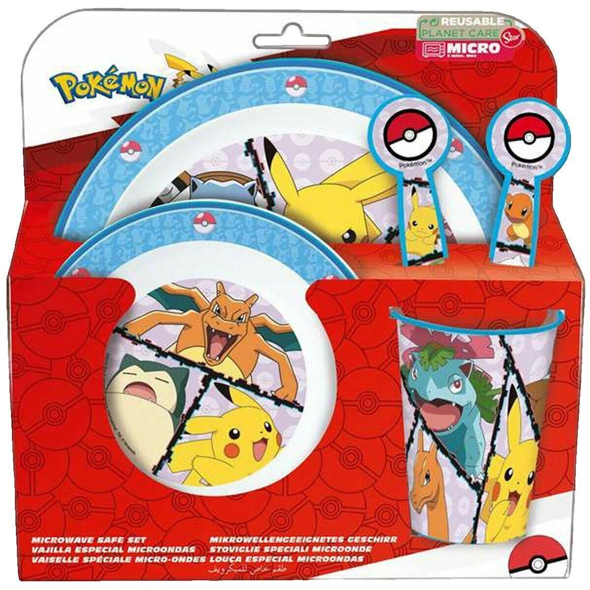 Pokemon Ensemble de vaisselle enfant Pokémon multicolore