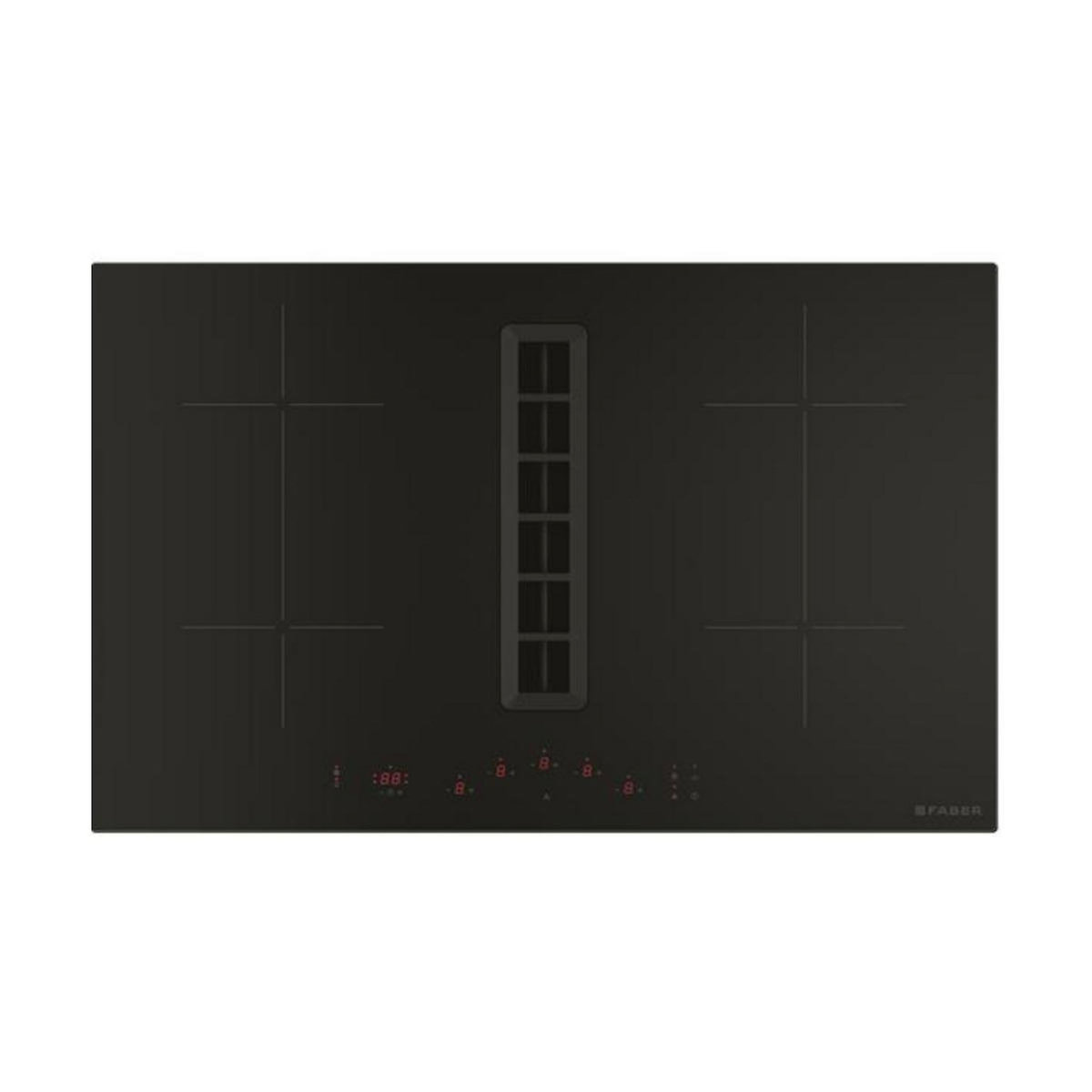faber Table de cuisson aspirante induction 83cm 4 feux 7200w - 5484328