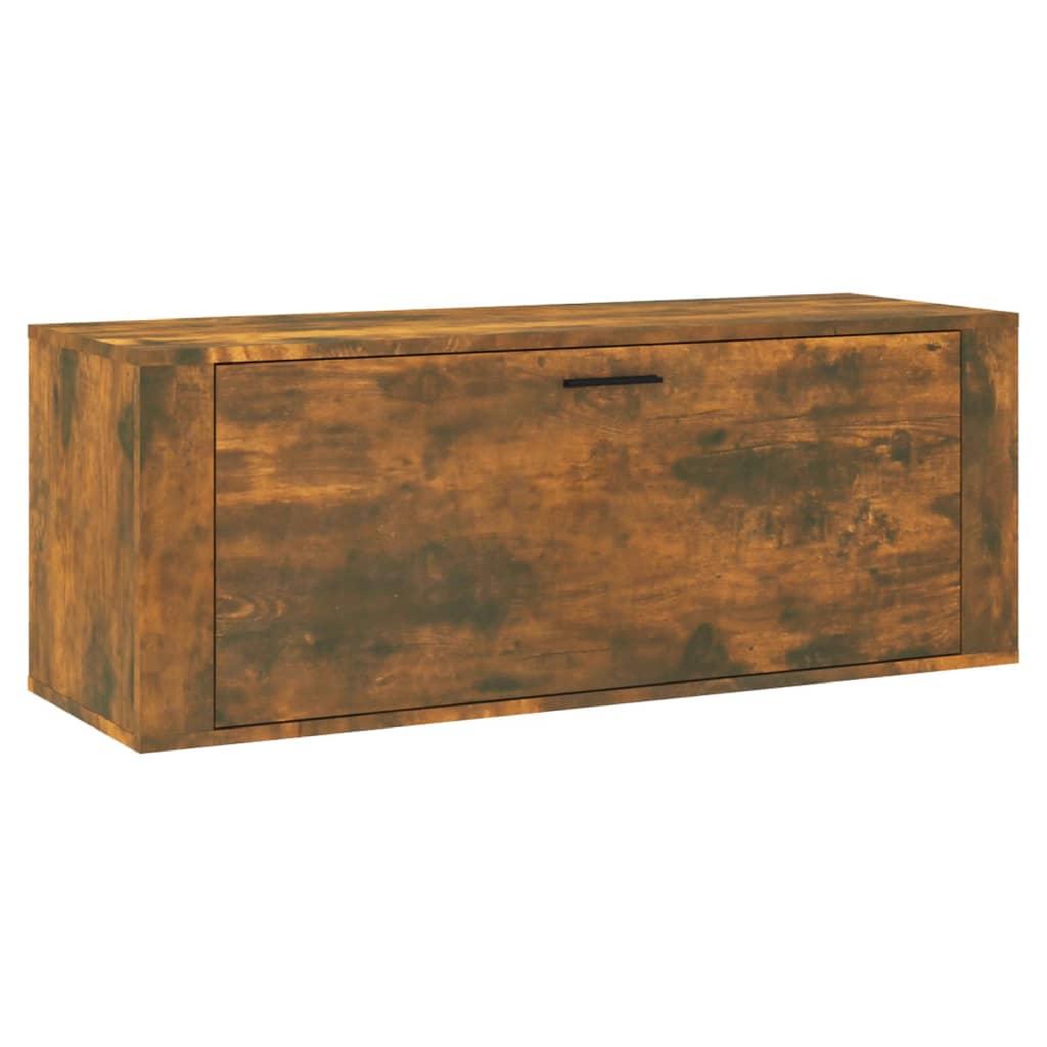 Voir la diapositive 2 : VIDAXL Armoire a chaussures murale Chene fume 100x35x38 cm