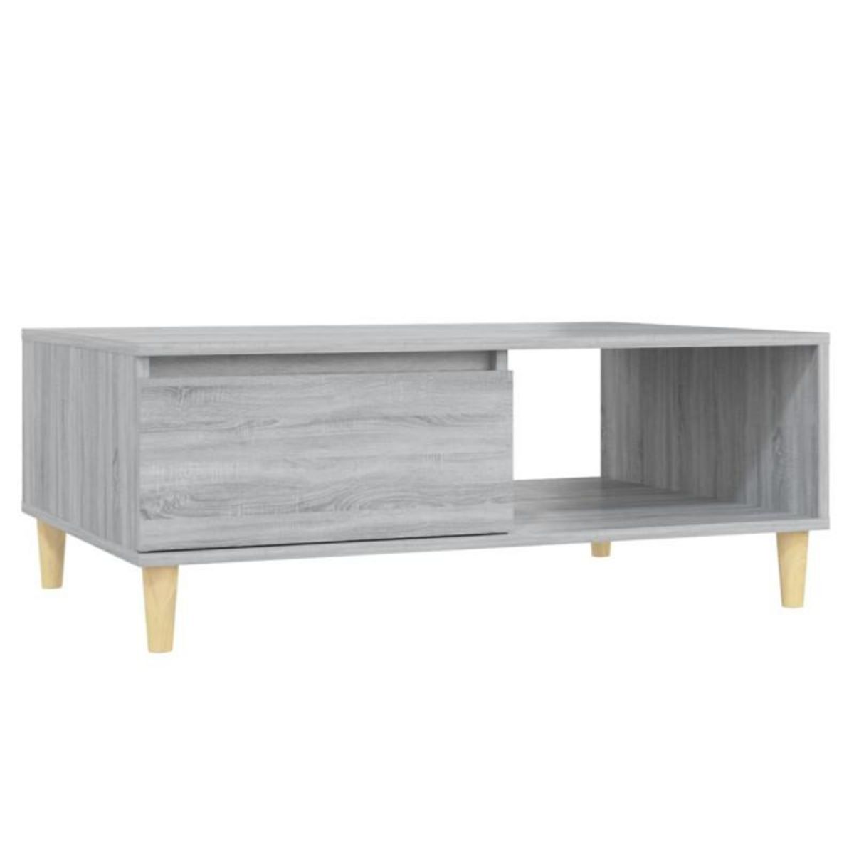 VIDAXL Table basse sonoma gris 90x60x35 cm bois d ingénierie
