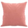 Voir la diapositive 4 : VIDAXL Coussins decoratifs lot de 2 Rose 40x40 cm Velours