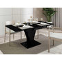 Voir la diapositive 1 : BEST MOBILIER Xandriel - table à manger extensible - noir - 4 à 6 personnes