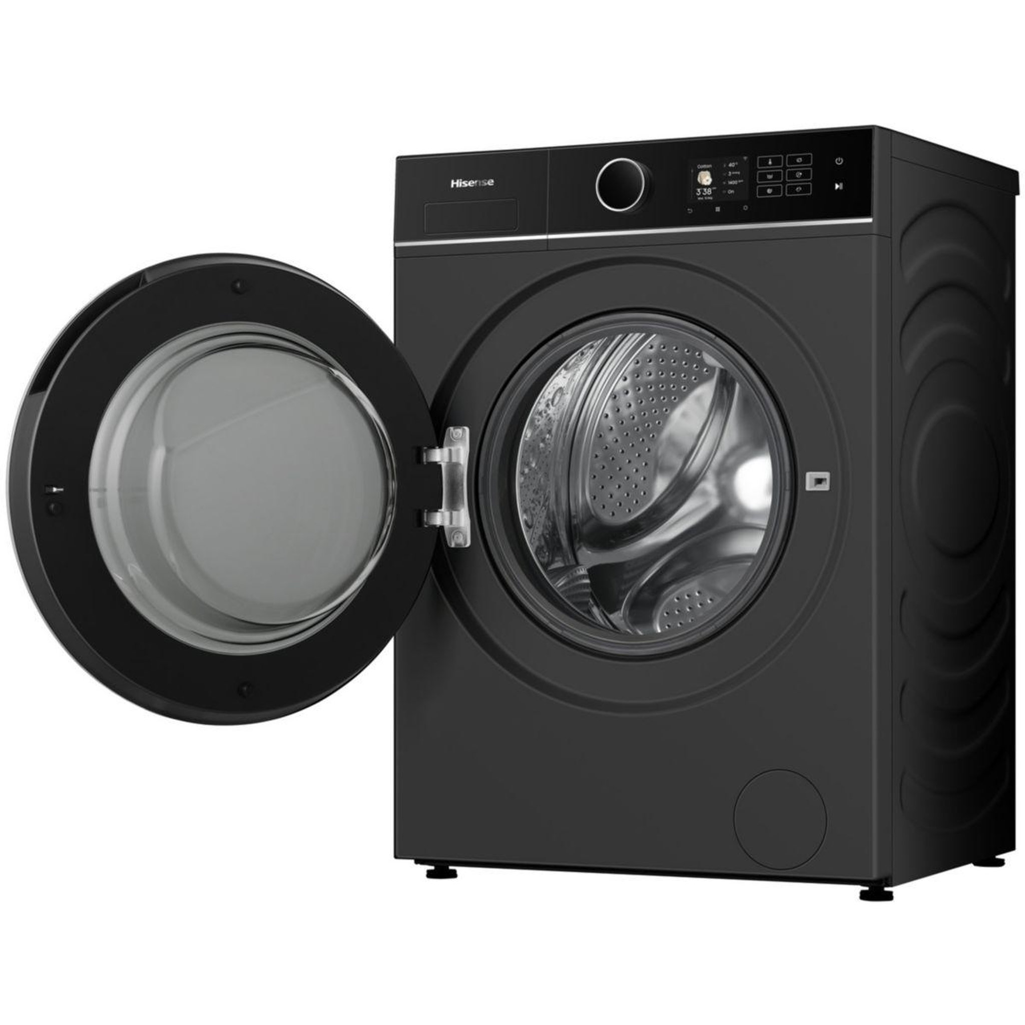 Voir la diapositive 3 : Hisense Lave linge hublot wf5i1045bbq - 10,5 kg - 1400 tr/min - classe a - moteur induction - autodosage - connecté - noir