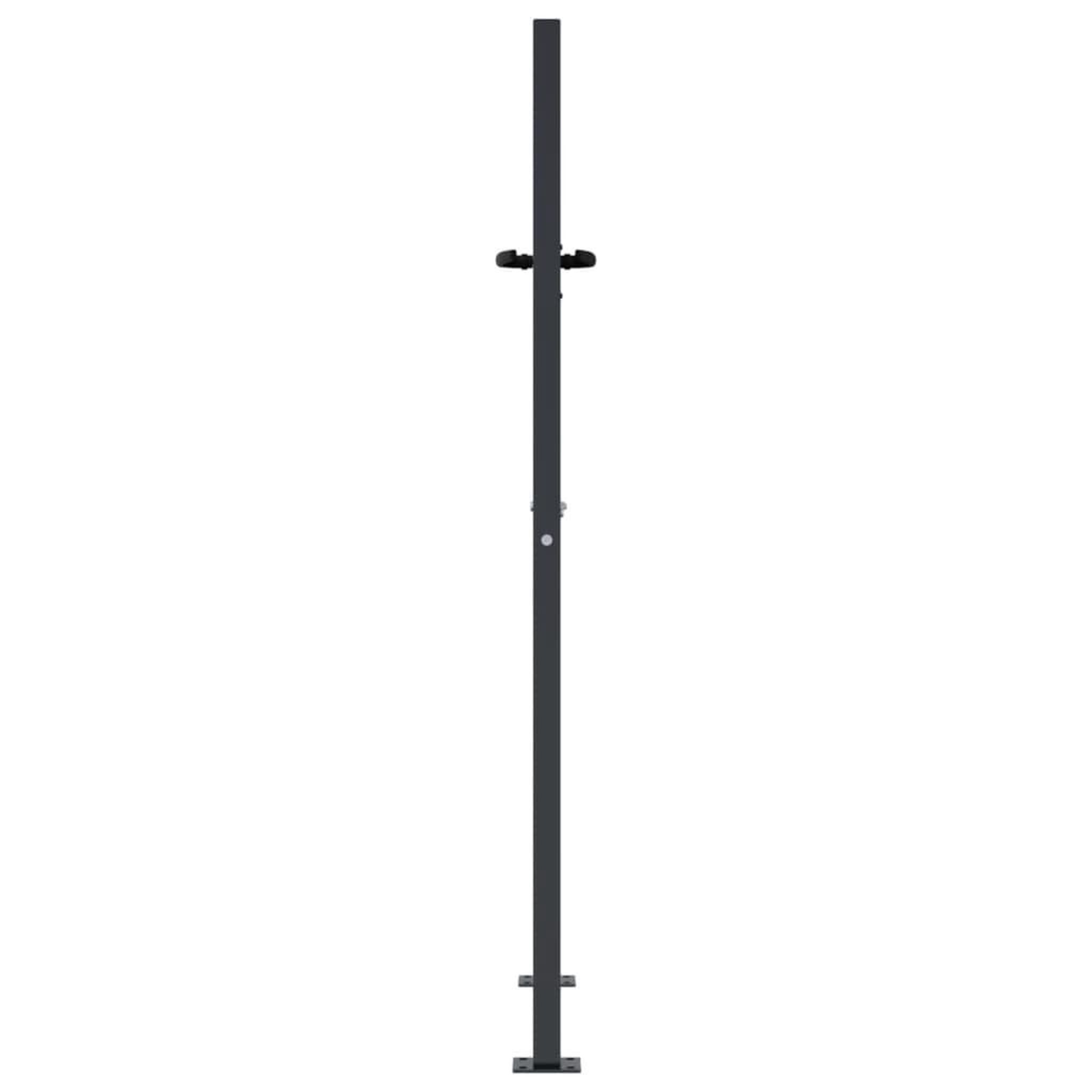 Voir la diapositive 5 : VIDAXL Portail de jardin anthracite 105x130cm acier conception d'herbe