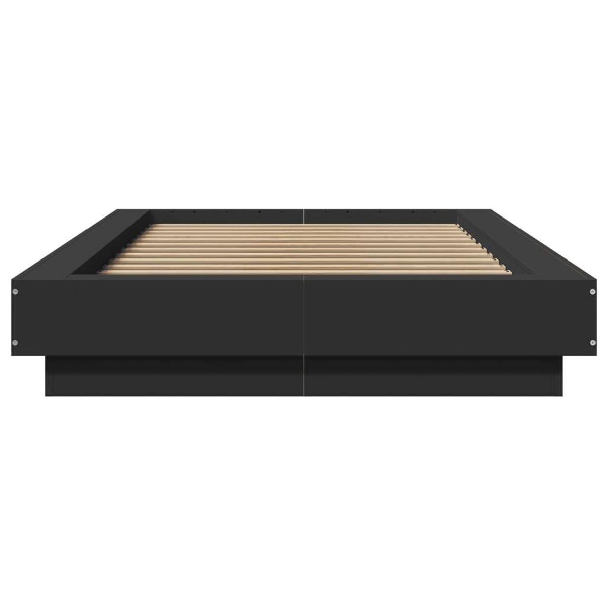 VIDAXL Cadre de lit sans matelas noir 90x200 cm