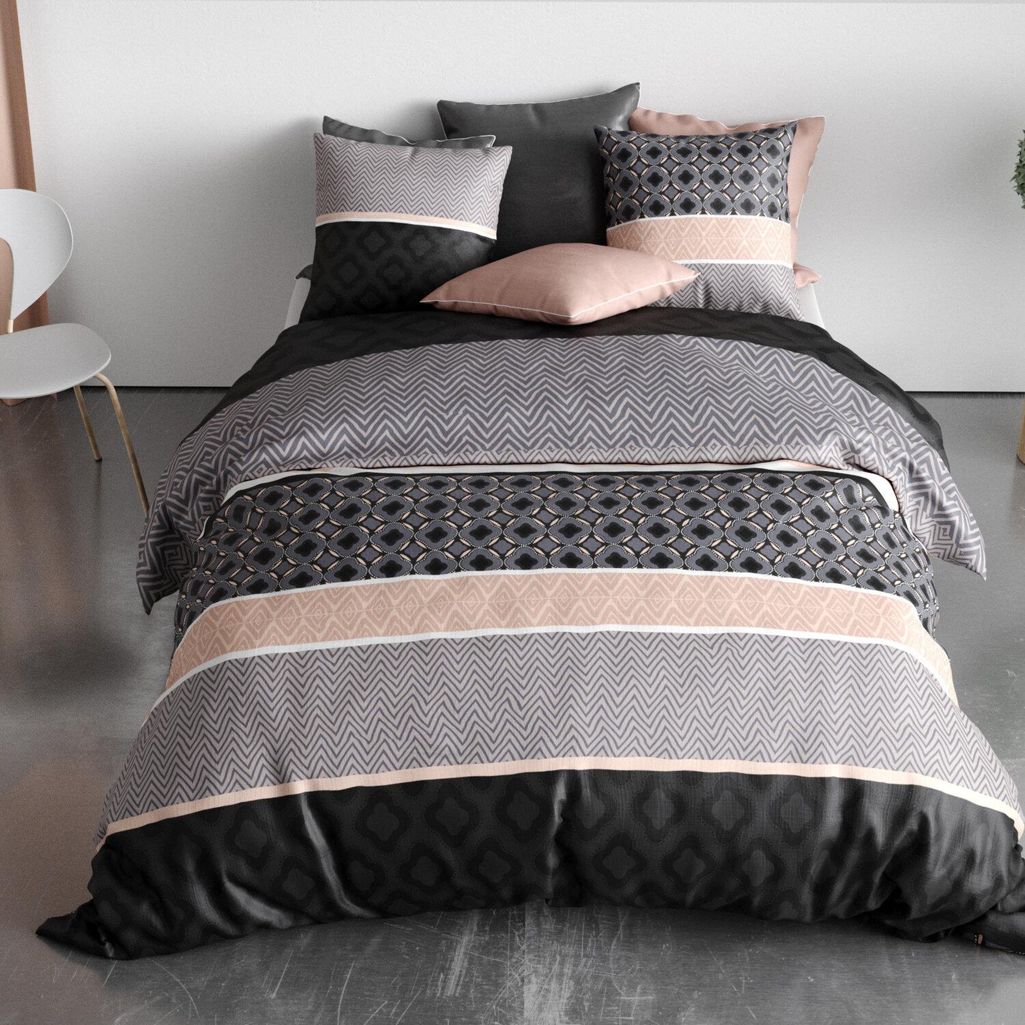 Voir la diapositive 5 : ATELIER DU COTON Parure housse de couette 100% coton 57 fils kea